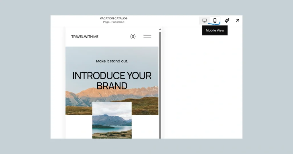 How to build a website with Squarespace- Mobile View