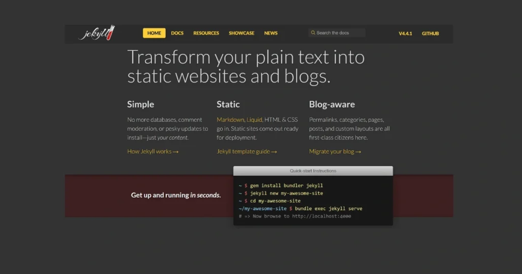 Offline website builder-Jekyll