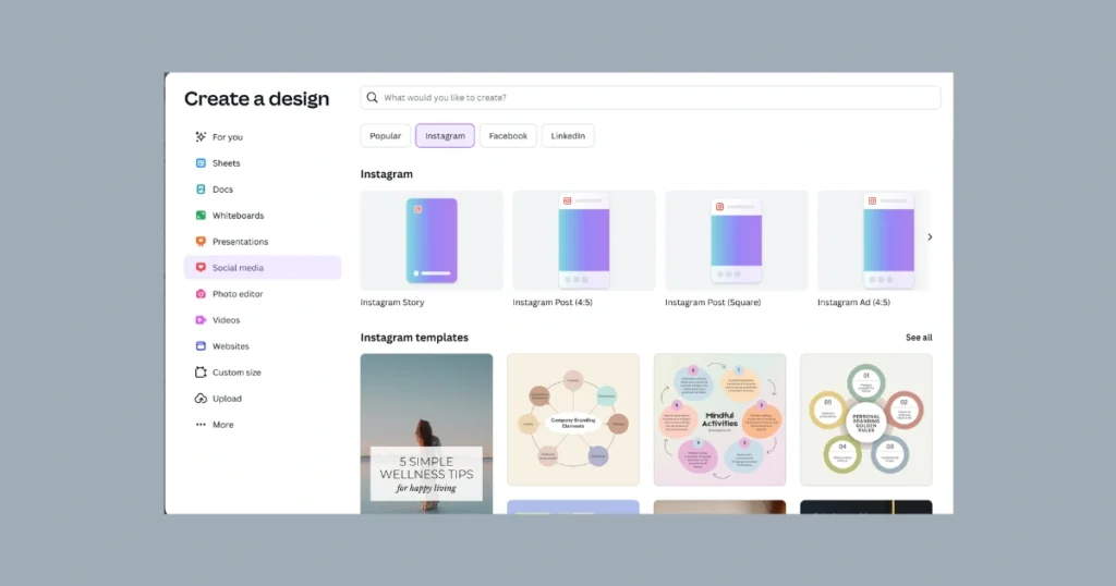 Canva instagram post