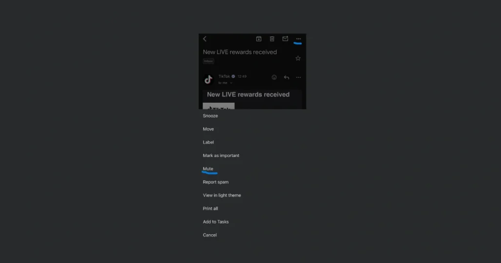 On Mobile (Gmail App for iOS & Android)