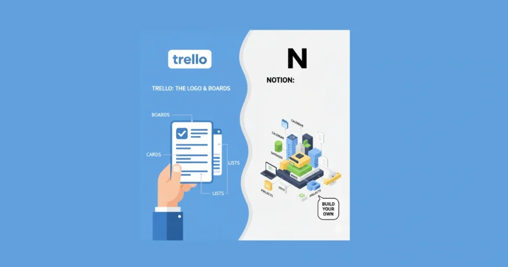 Trello vs. Notion-Trello content strategy