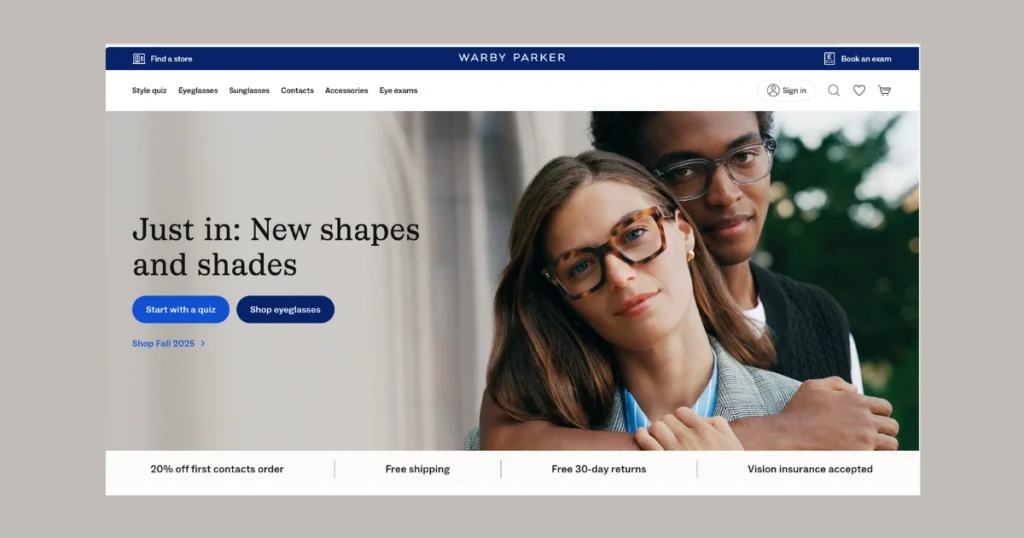 Warby Parker-website photo